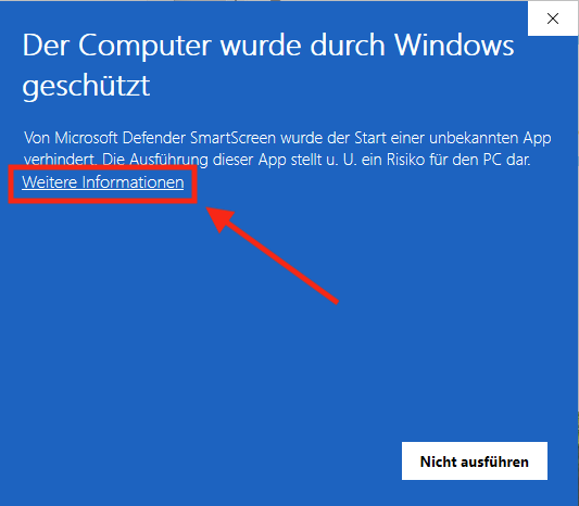 Windows-Sicherheitswarnung